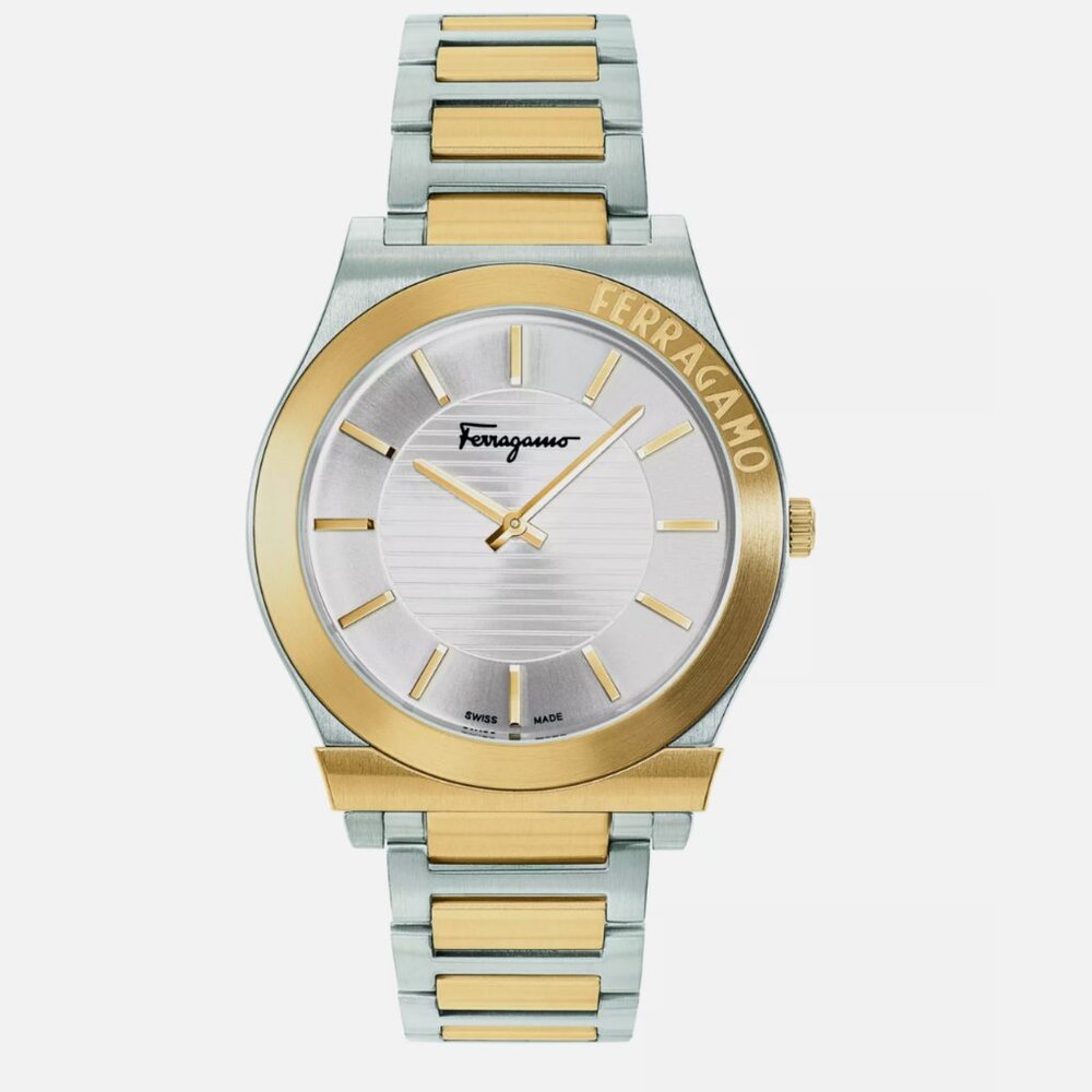 Ferragamo 41mm Two Tone Mens Watch